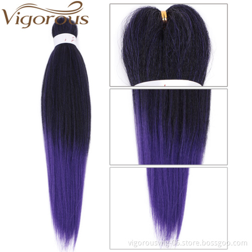 Wholesale Cheap Vendor Hair Extension High Quality Raw Material Ombre Jumbo Easy Braid Synthetic Hair For Braiding